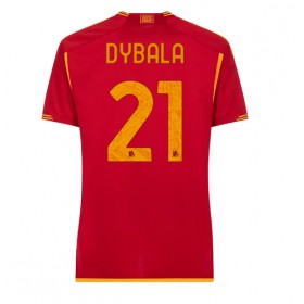 AS Roma Paulo Dybala #21 Hemmakläder Dam 2023-24 Kortärmad